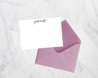 Fancy Just a Little Note Personal Stationery