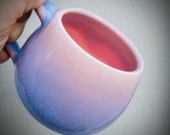 Pre-Order Stardust handmade pottery mug with unique drippy glaze - Pottery gift - Dishwasher & Microwave Safe