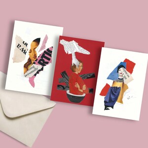 Frauenpower Postkarten Set Mit Umschlägen, Erschwingliche Kunst, Modernes Briefpapier, Geschenkideen - feminismus