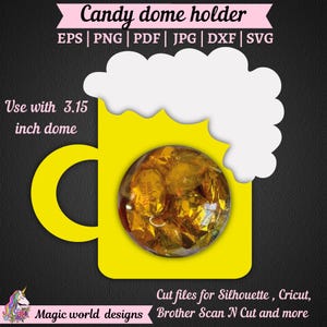 Beer candy dome svg, Gift for man, St. Patrick&#39;s Paper craft for DAd, Cut File for Cricut or Silhouette