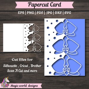 Capa de cartão de papel recortado de orquídea Modelo SVG, Feliz aniversário, Feliz aniversário, Feliz dia das mães, Obrigado, Cartão de casamento para silhueta