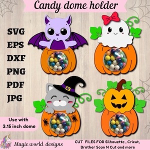 Halloween Candy Dome SVG Bundle: Party Geschenk Ornamente (Digitaler Download)