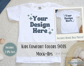 Kids Comfort Colors 9018 Shirt Mockups | youth comfort colors 9018 shirt mockups | kids comfort colors tshirt mockup | kids t-shirt mockups