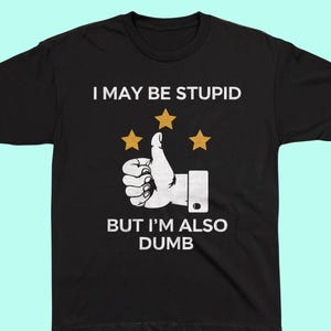 Stupid Shirt, Dumb Shirt, Funny Graphic Tee, Meme Shirt For Men, Sarcastic Tshirt For Her, Offensive Shirts, Gag Gifts, Inappropriate Shirt
