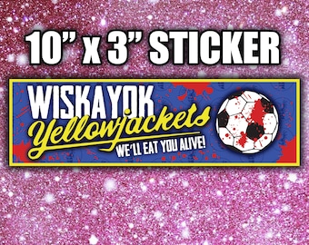 Sticker pour pare-chocs drôle Wiskayok Yellowjackets, série télévisée Showtime des Yellowjackets, Sticker logo équipe de football des Yellowjackets, Sticker génération Z