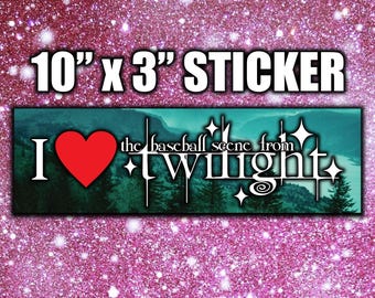 Sticker pour voiture Twilight Baseball Scene, Forks WA, cadeau de fan de vampire