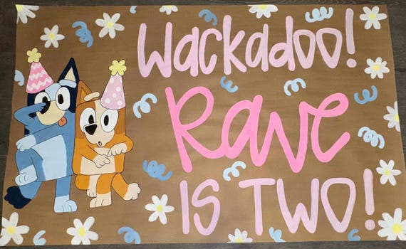 Custom Hand-Painted Butcher Paper Banner | Personalized Event Decor