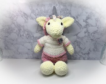 Bella Julia the Unicorn Large Plush  Amigurumi