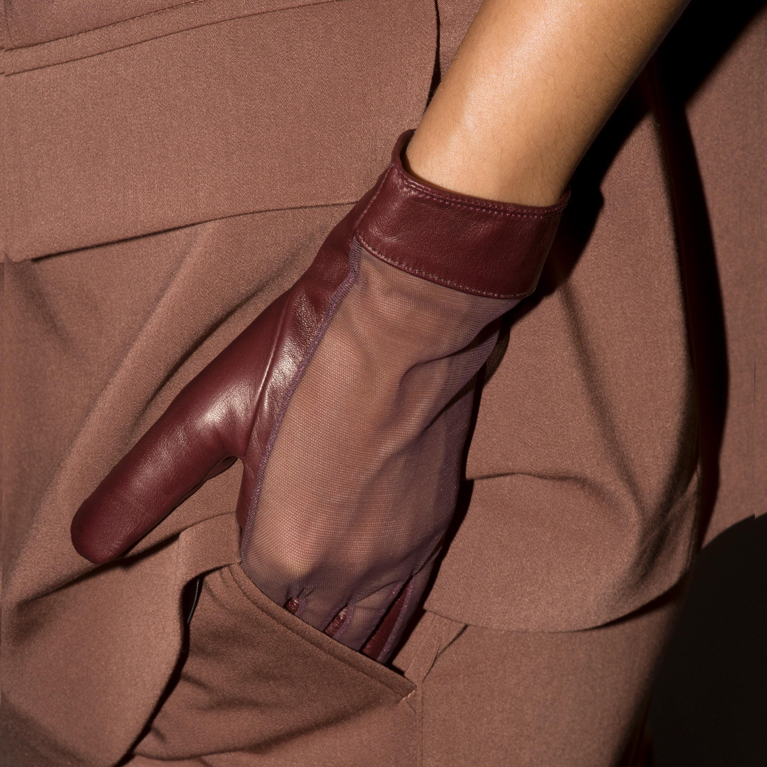 Burgundy gloves - Etsy 日本