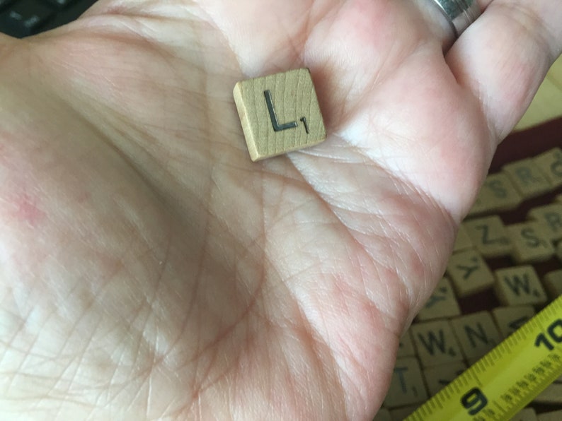 MINI 12 inch SCRABBLE TILES Tiny 12mm Vintage Game Pieces Sold Individually