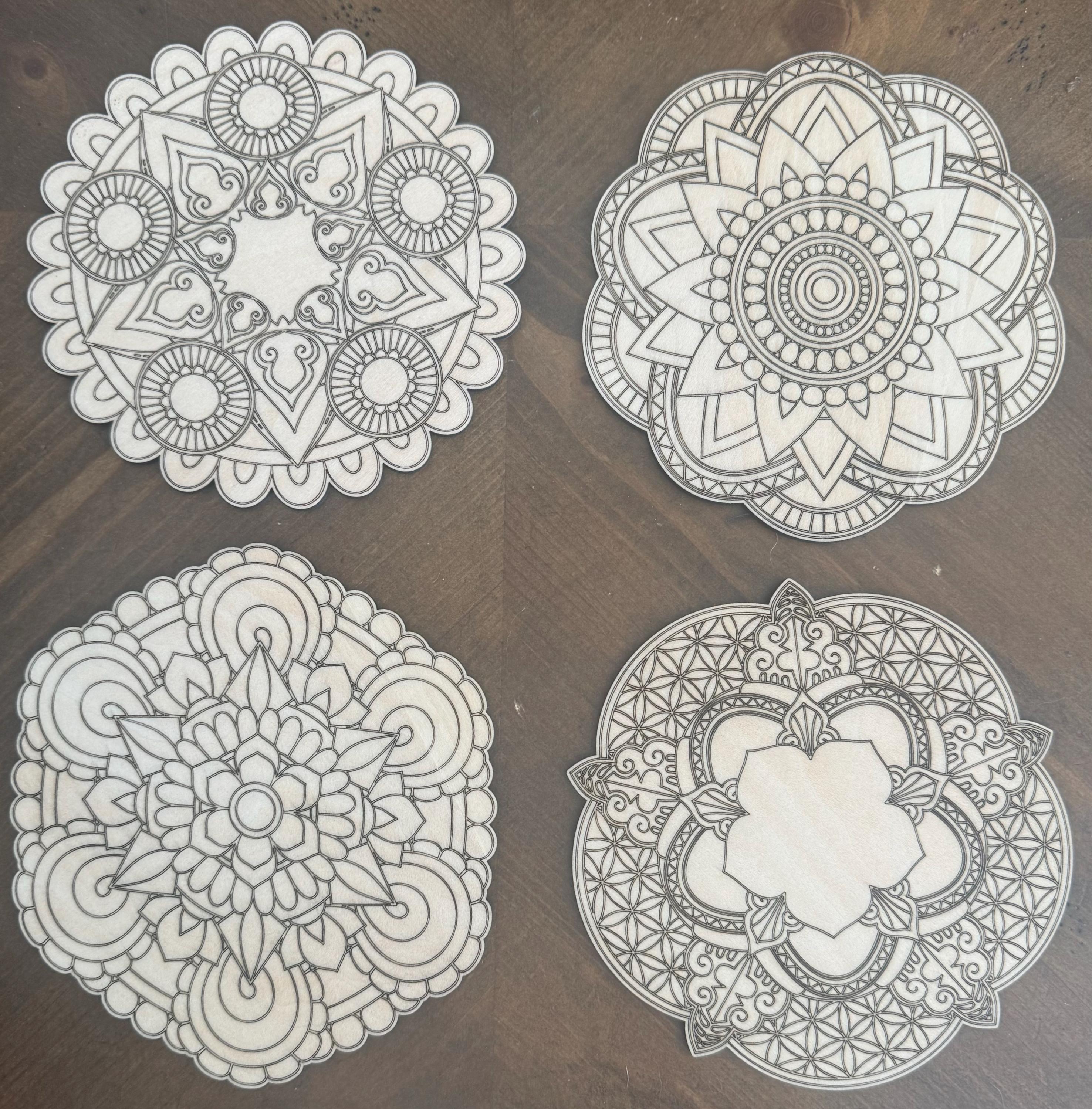 Color Your Own Mandala - Set of 4