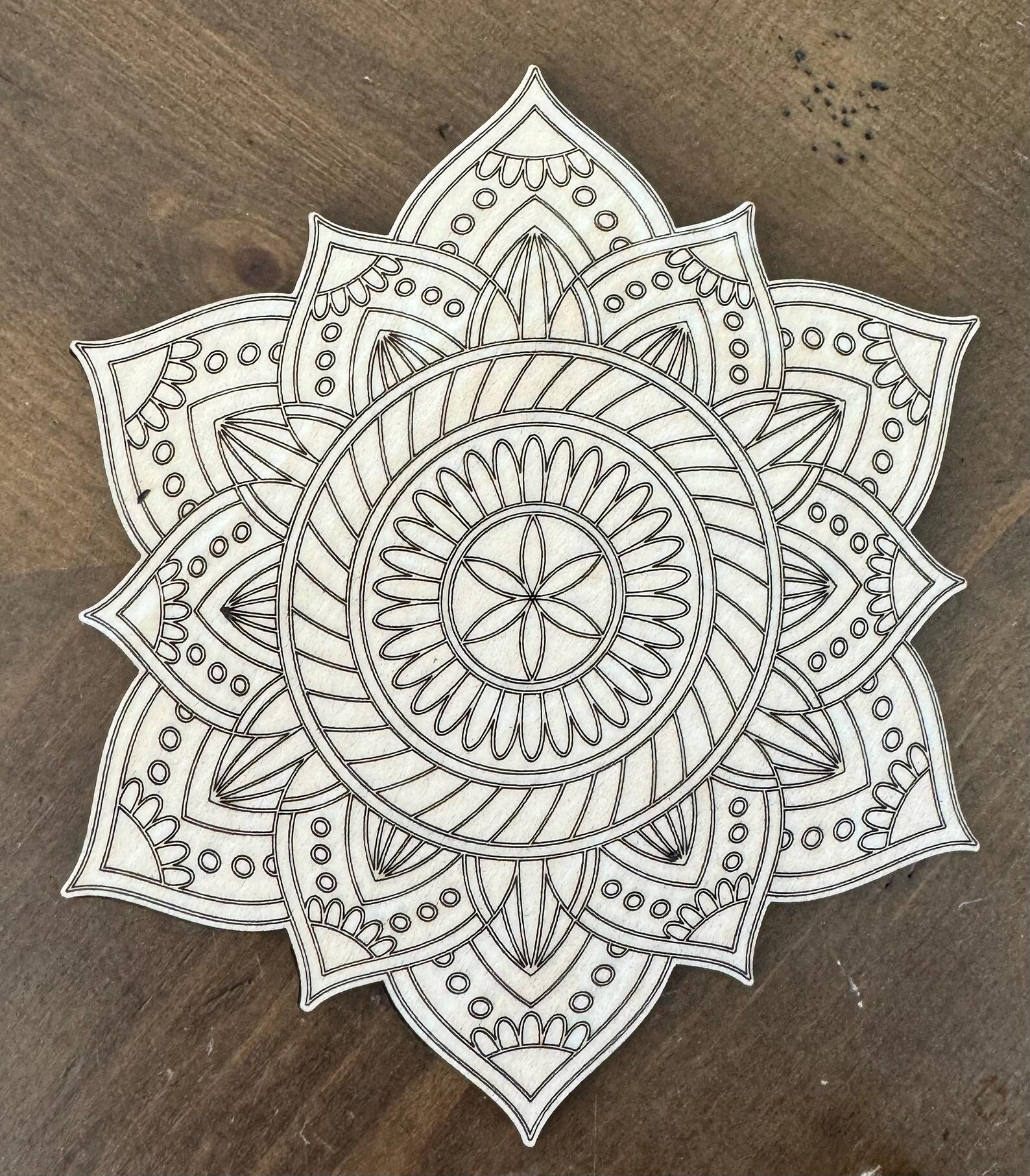 Color Your Own Mandala - Set of 4 - Etsy