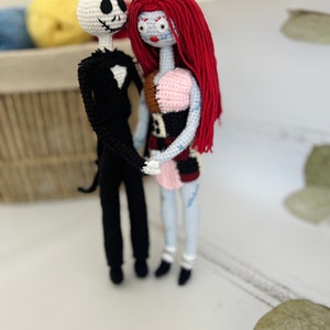 Lalka Jack Skellington Lalka Nightmare before Christmas na sprzedaż, Lalka Jack i Sally szydełkowana na sprzedaż, Straszne rzeczy na sprzedaż,