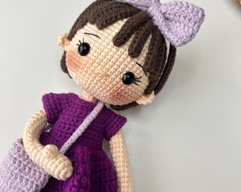 Ideias de presentes para o Dia dos Namorados, boneca bruxa à venda, presente artesanal de Halloween, presente artesanal para mulheres e crianças, boneca bruxa amigurumi finalizada