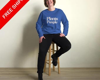 Unisex organic sweatshirt | Plants Over People