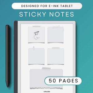 Sticky Notes for E-ink Tablet, Post It Template, Eink Accessories ...