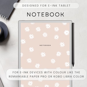 Notizbuch Vorlage für E-ink-Tablet, Digitales Notizbuch, Linien, Linierte Seiten, Notizen, Sonderedition für Papier-Tablets mit Color like Paper Pro