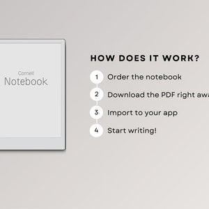Digital Cornell Notebook for E-ink Tablets Like Remarkable 2 ...
