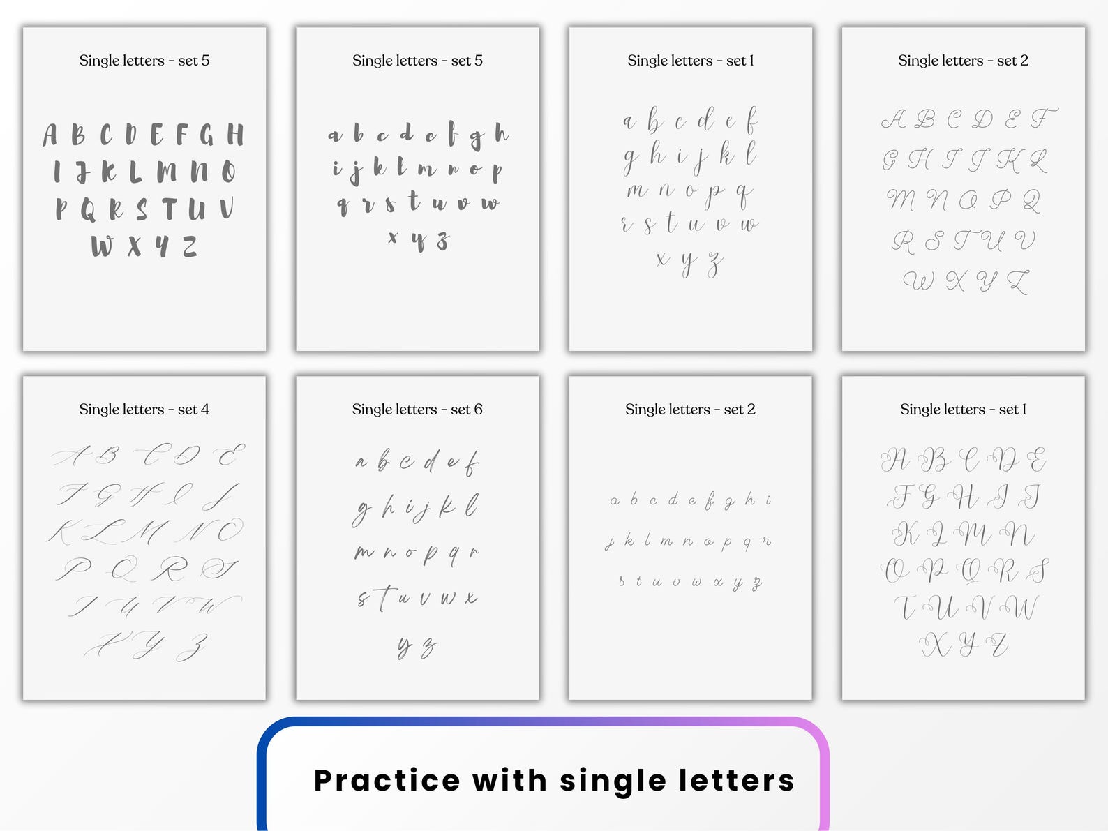 Handlettering Calligraphy Tracing Book for Remarkable Kindle Scribe ...