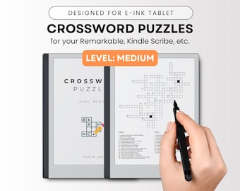 Crossword Puzzles for ReMarkable, Kindle Scribe (PDF Pattern)