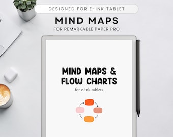 Mind Map Template for ReMarkable, Flow Chart, Brain Dump (PDF Pattern)