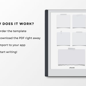 Sticky Notes for E-ink Tablet, Post It Template, Eink Accessories ...