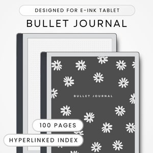 Bullet Journal for E-Ink Tablet, Dot Grid, E-Ink Tablet Templates, Instant Download, Digital Notebook
