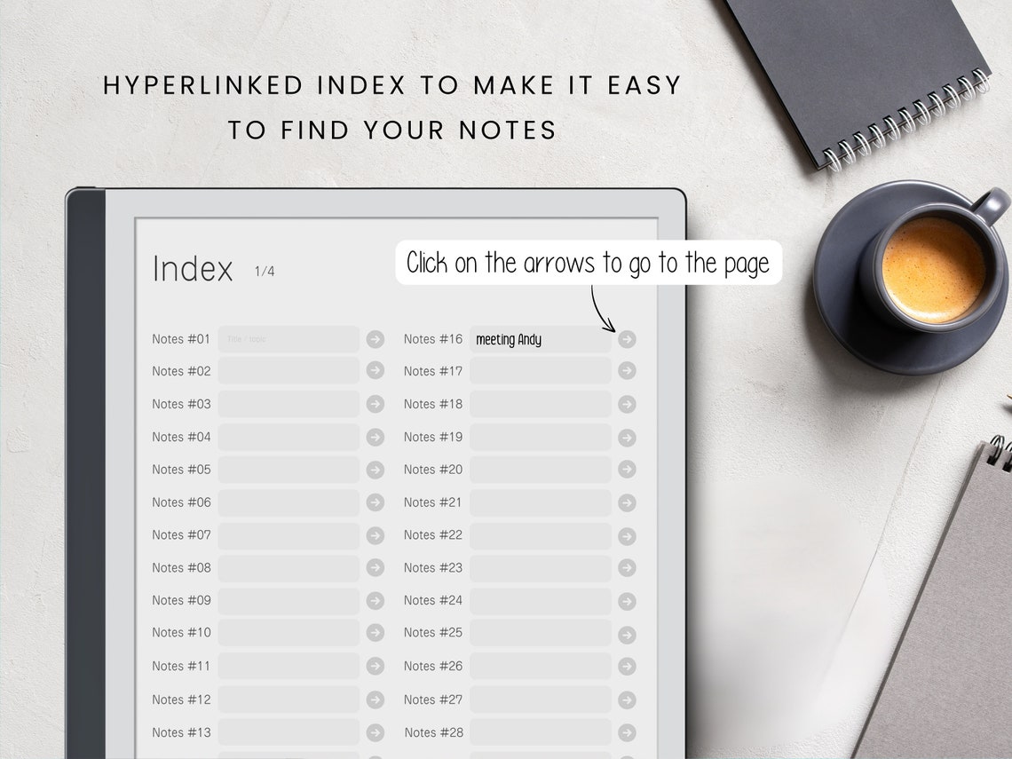 Digital Cornell Notebook for E-ink Tablets Like Remarkable 2 ...