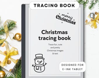 Christmas Tracing Book for E-ink Tablets (Digital Download)