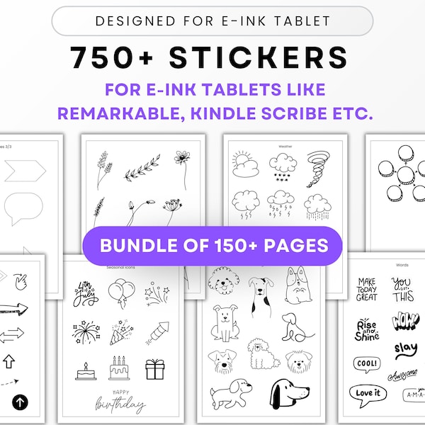 Digital Stickers E Ink - Etsy