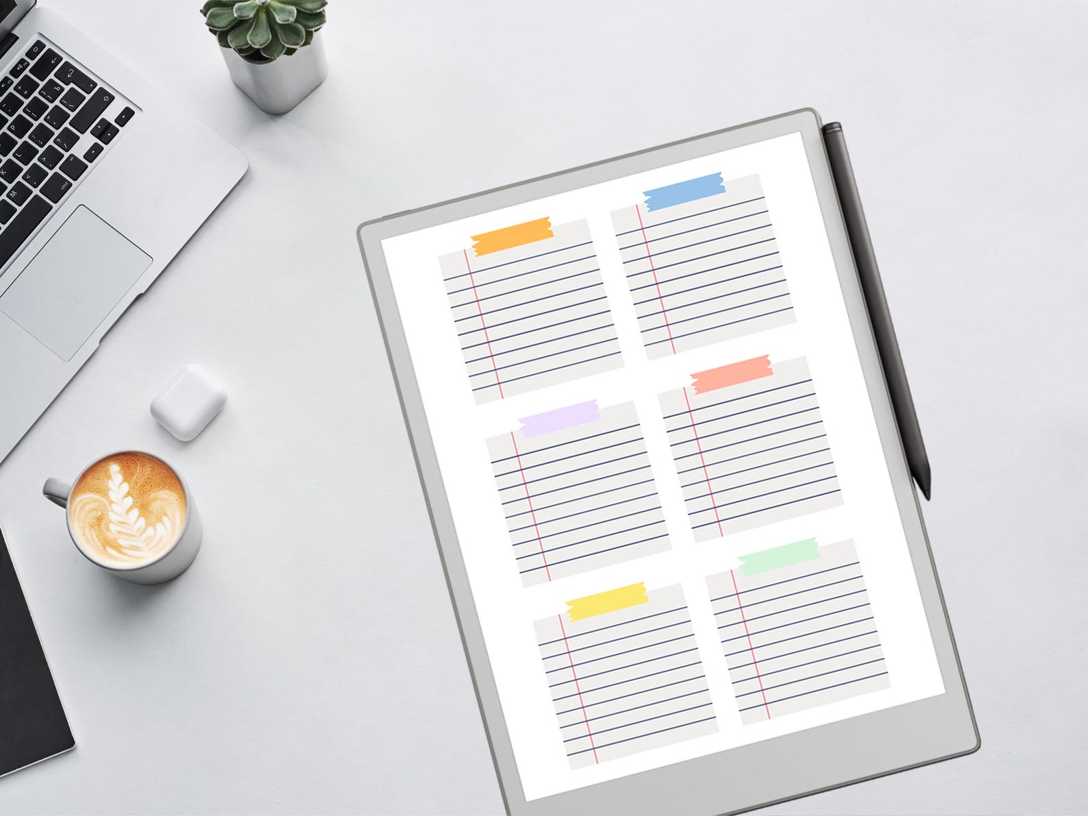 Sticky Notes Template for Remarkable Paper Pro, 60 Pages (digital ...