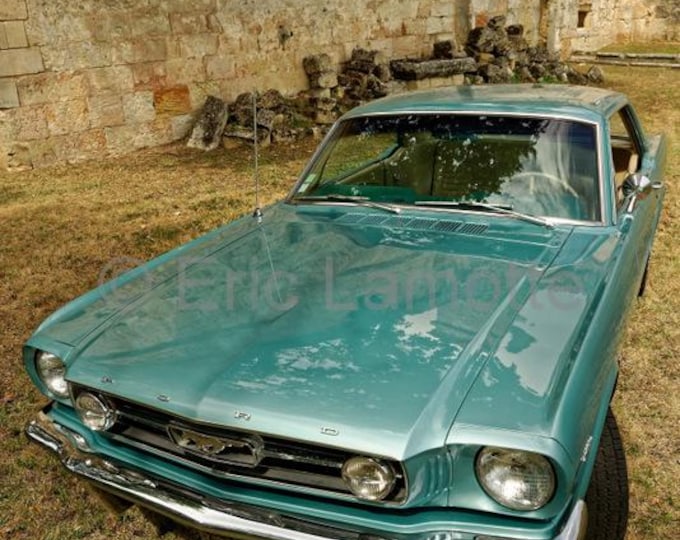 Titre :  Ford Mustang GT / Modèle 1966 . Photographe Eric Lamotte