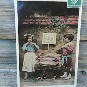 Carte postale photo recoloriée 1900/1910
