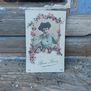 Carte postale 1900  Bonne année