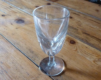 Vintage 1900s old French Absinthe glass hand blown  Bistrot