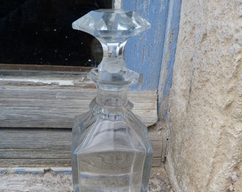 Antique old French  Crystal Baccarat decanter