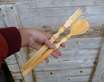 Boite avec spatule et cuillère en Bois d'Olivier - ADNProvence