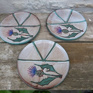 Vintage Antique 1900 French Charolles Faience set of 6