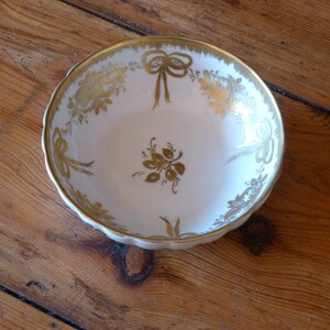 Vintage Pillivuyt Porcelaine de France white &  gold porcelaine cup Hand painted décor