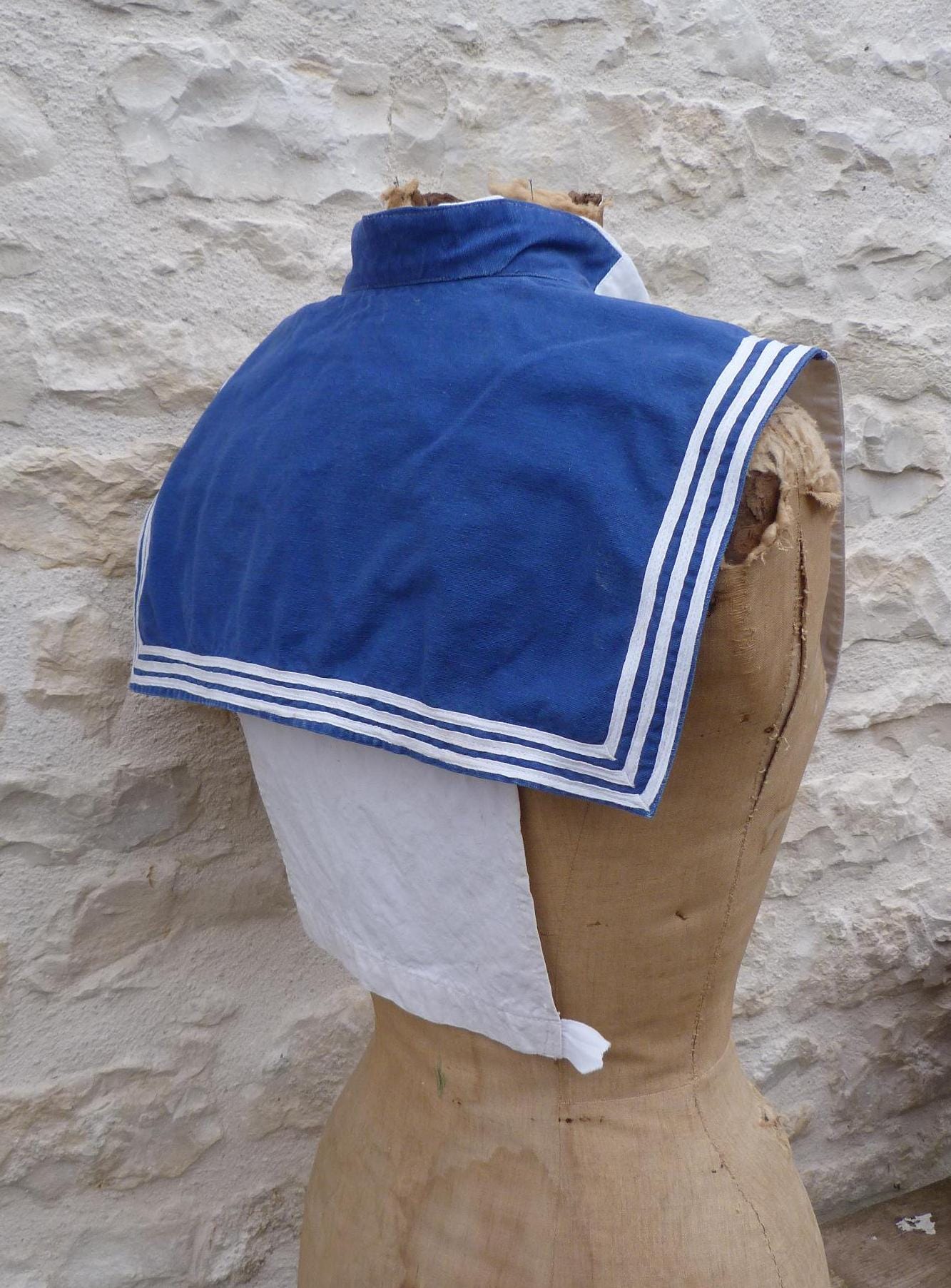 Vintage Old French Sailor Collar Uniform Collar - Etsy Canada