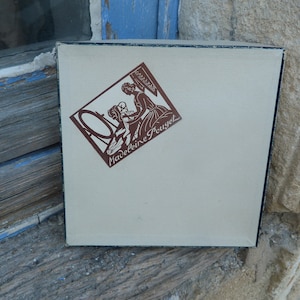 Vintage oude Franse kartonnen doos 1920/1930 zakdoekformaat