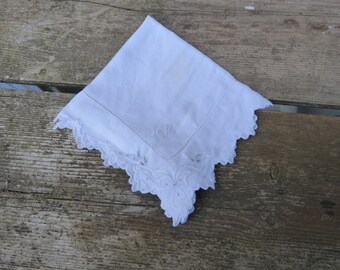 Manteau De Baptême Brodé En Coton Piqué Blanc - Vintage 1900, Super état