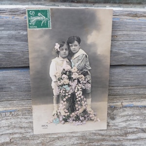 Carte postale 1900   Enfants Paques