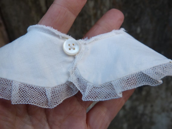 Vintage Edwardian old French white cotton baby bi… - image 4