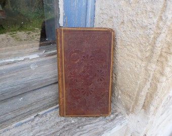 Vintage 1845 Book old French Histoires et Paraboles du pere Bonaventure-Giraudeau