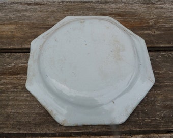 Vintage Old French Early 18th Century French Rouen Faience