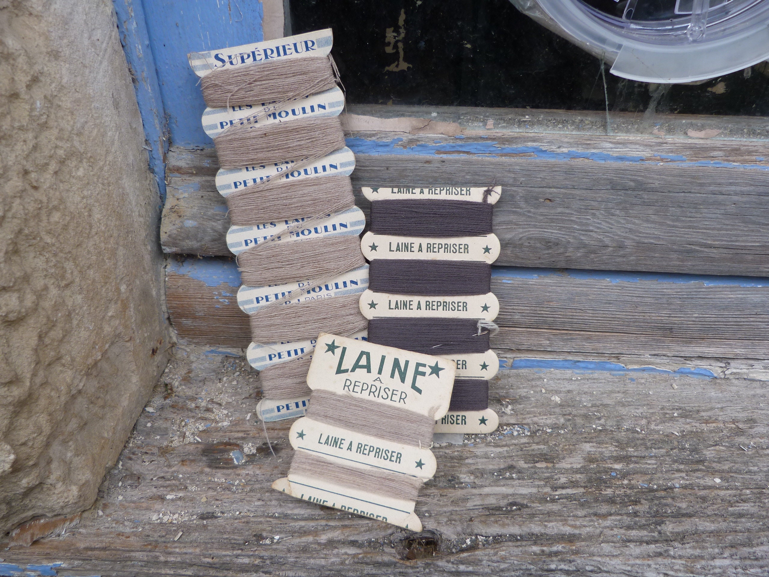 Laine à Repriser Cachemire Ancien Packaging Colori Beige