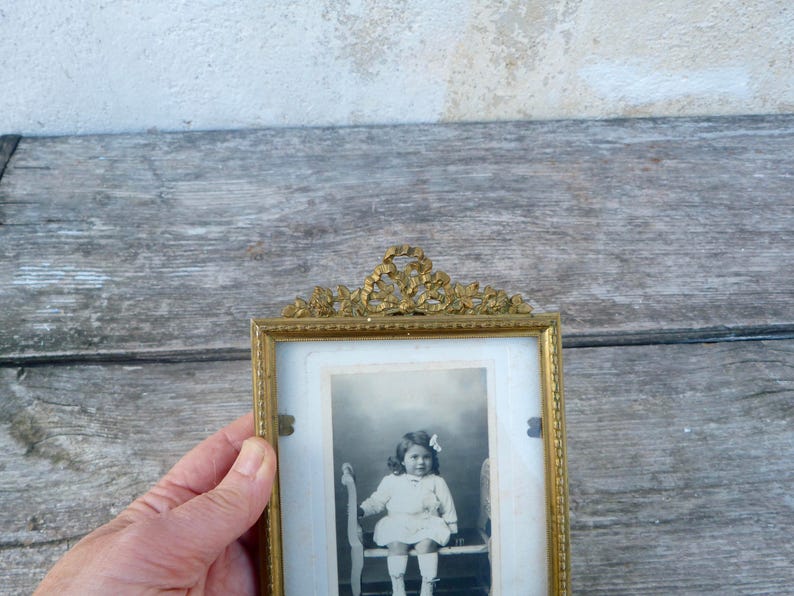 Vintage 1890/1900s French Victorian gilted bronze photo frame | Etsy