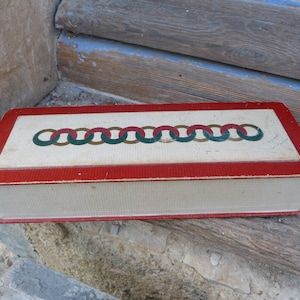 Caja de cartón francesa antigua de 1930