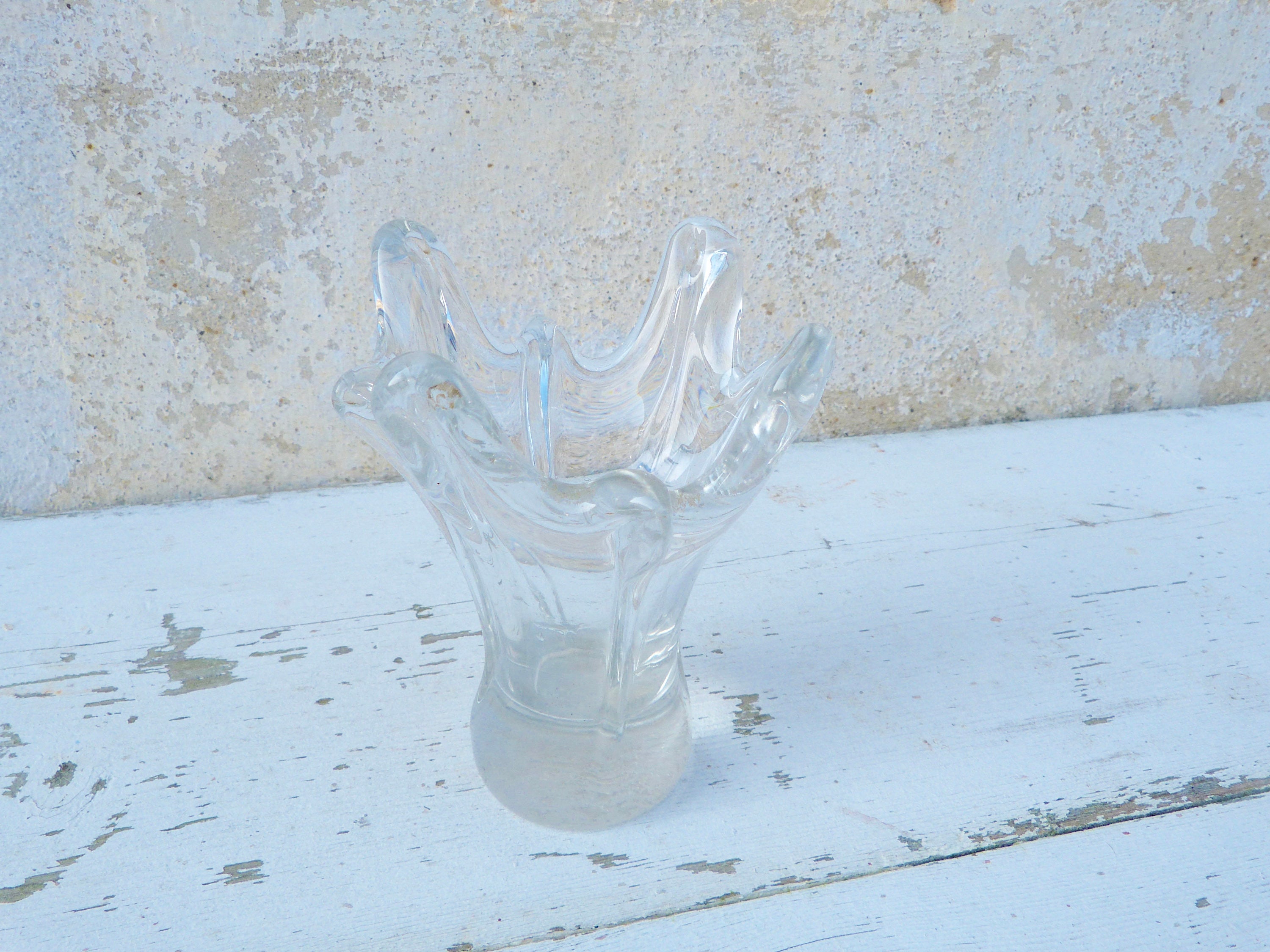 Vintage Daum Vase Freeform Crystal Vase Daum Nancy France - Etsy